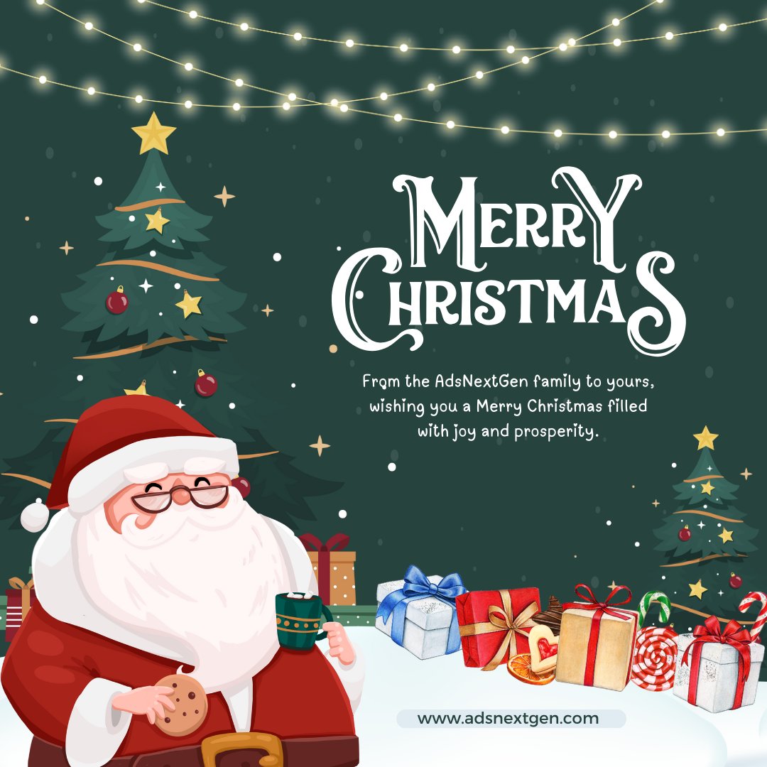 adsnextgen's tweet image. 🎄From the AdsNextGen family to yours, wishing you a Merry Christmas filled with joy and prosperity🎄

#MerryChristmas #HappyHolidays #CPANetwork #Smartlink