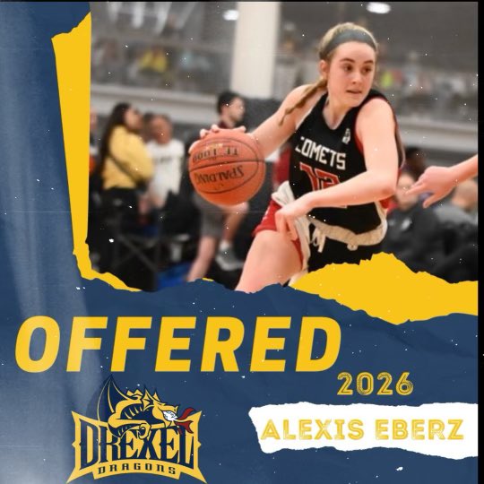 AlexisEberz's tweet photo. So blessed to receive an offer from @DrexelWBB  !! Thank you to the coaching staff for this opportunity! @CometsBallers @Carroll_GBball @UANextGHoops https://t.co/MCCIImdVRt