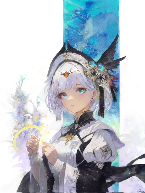 最近上げた左の絵は、実は5年前の2018年に描いた右の絵を同じような雰囲気で描きたいと思い描いたものでした!  2018年のときは線画をしっかり描いてましたが、そこからどんどんと厚塗りに移行していき、顔の描き方や色も色んな色を使う感じに変わっています。  5年で進化したなぁ〜しみじみと…
