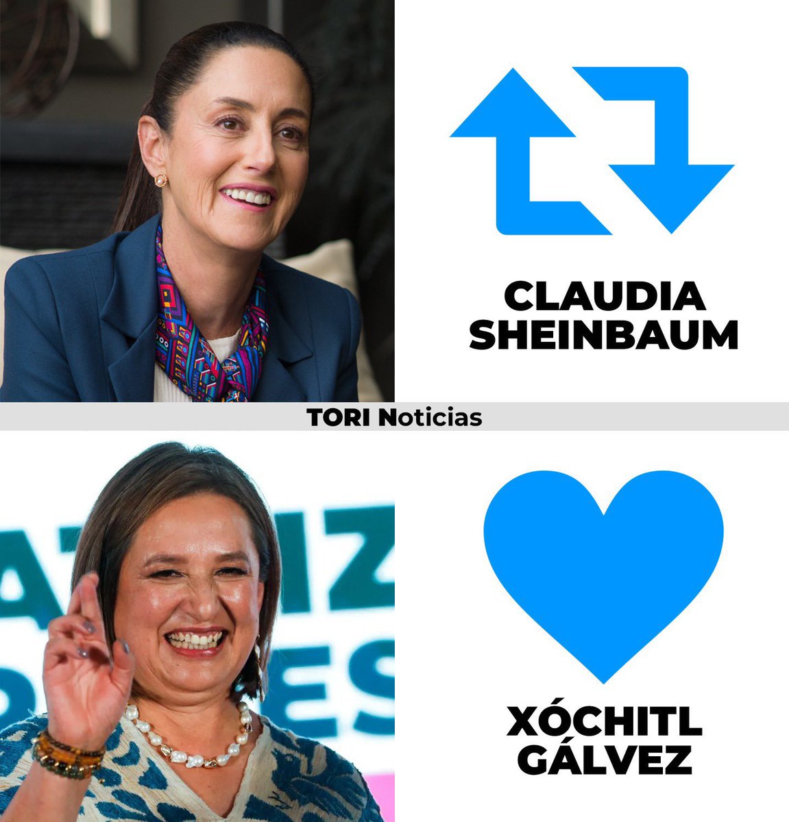 Démosle otro revolcón a la flacuchis. 🥳

Claudia - Rt 

Xóchitl - Like ♥️

Voten 👇🙋‍♀️