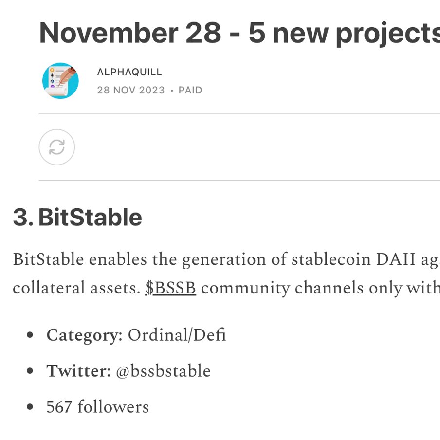 AlphaQuill_'s tweet photo. We found this project at 567 followers. Before launch on 28st NOV. If you have bought it on day 1, you would have made 115X gains when it hit ATH.
@bssbstable https://t.co/ziFQ23Ioio