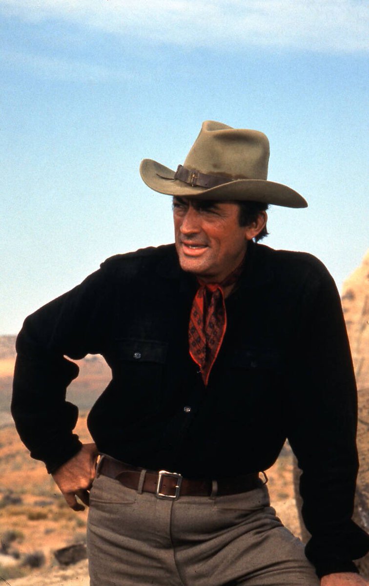 gregory peck in a promotional photo for ‘mackenna’s gold’ (1969)