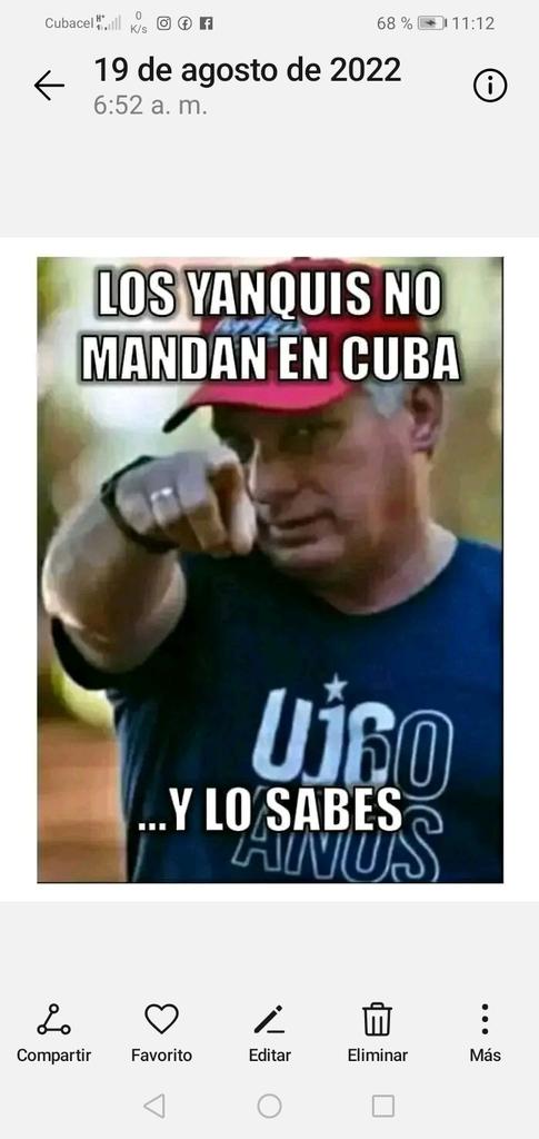 En Cuba mandamos los Cubanos, gustale a quien le guste y duela a quien le duela, Viva la Revolución Cubana 
#YoSigoamiPresidente 
#EstaEsLaRevolución