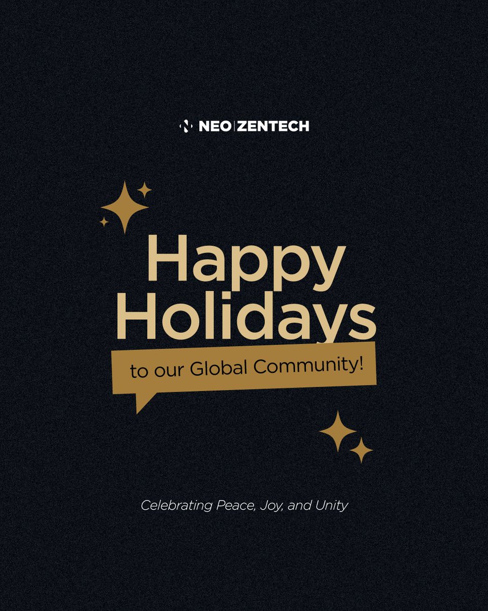 Happy holidays! At NEO ZENTECH, we extend our warmest wishes to all celebrating worldwide.

At this time of year, we honor the spirit that brings people of various backgrounds and beliefs together, celebrating universal values of peace and community.

Happy Holidays🎊🌐💼