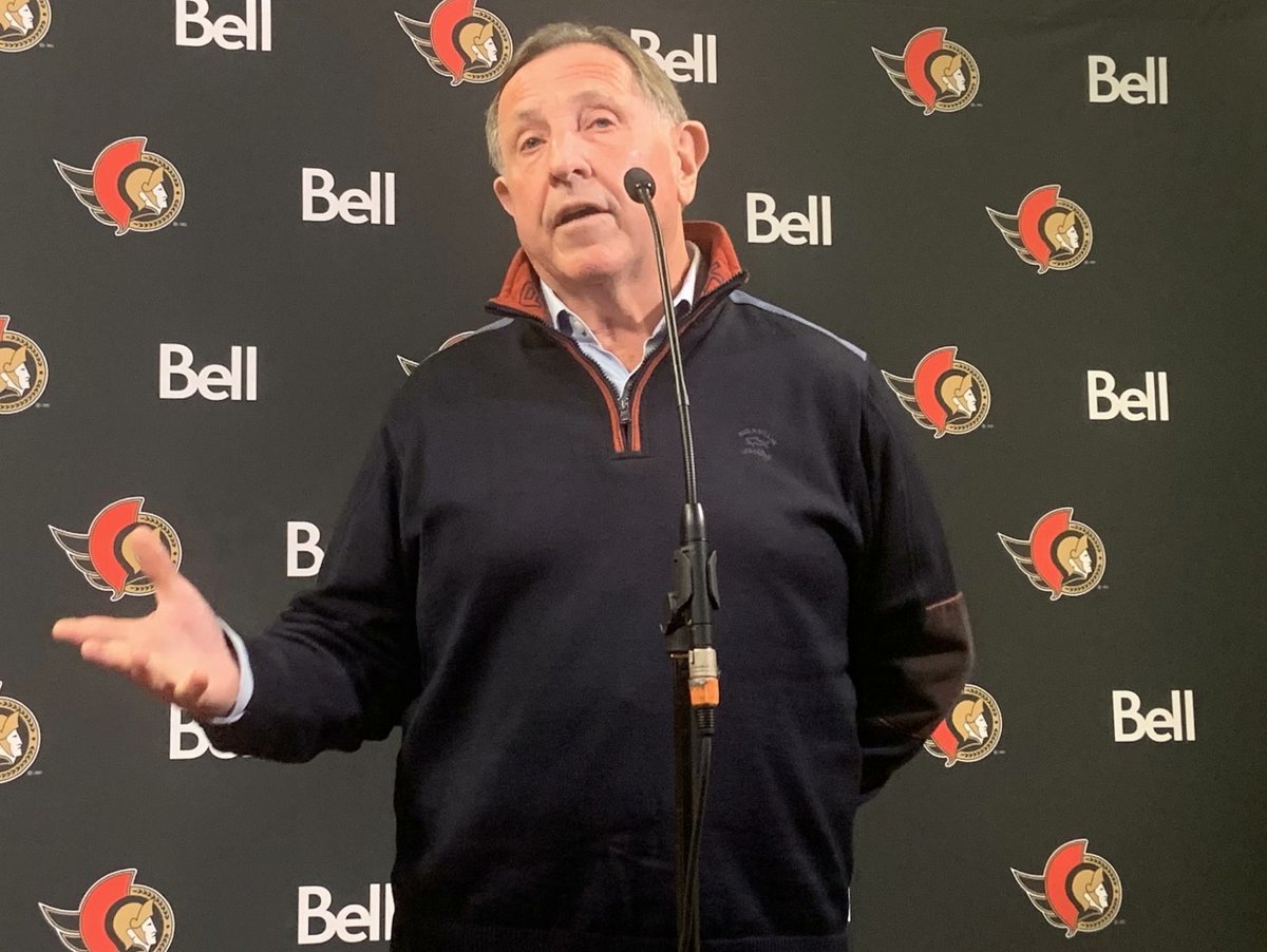 SenatorsUpdates's tweet photo. after the first couple of games whats your thoughts on Jacque Martin. And have you seen a little improvement?
#jacquemartin #firstfewgames #ottawa #senators https://t.co/QuhOE3x7NU