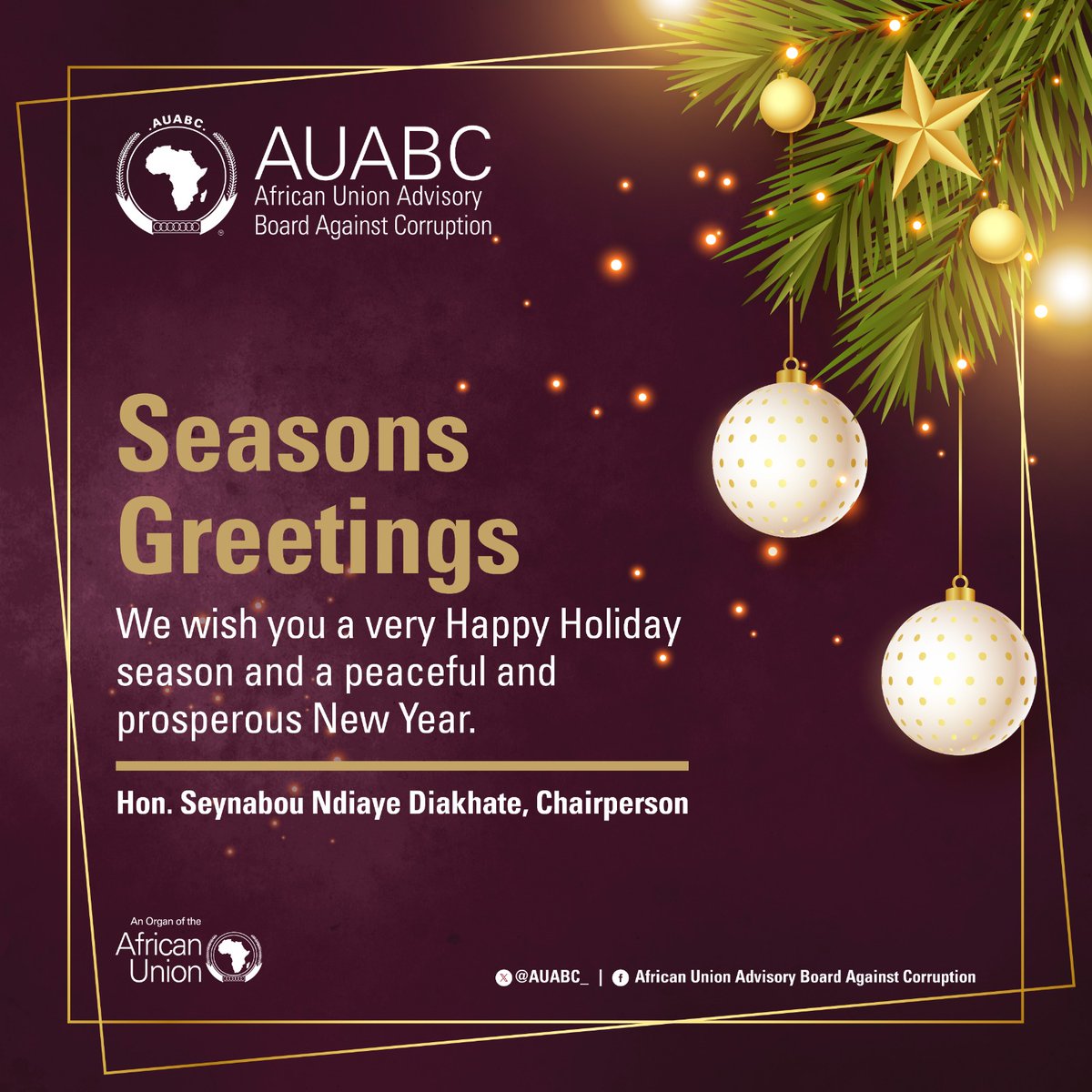 As the year comes to the end, we take this opportunity to say 'Thank You' to all our partners and collaborators in the fight against corruption. #AfricaAgainstCorruption