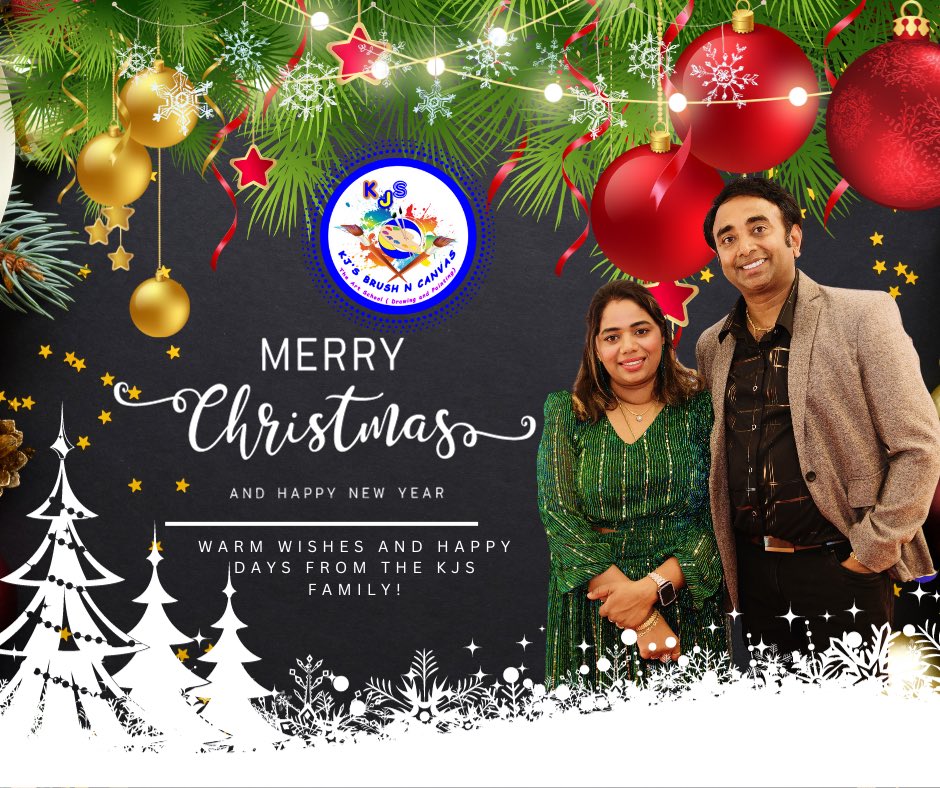 Artistkavithaje's tweet photo. Merry Christmas🎅🎅 , We wish you and your family a wonderful, happy festive season.🎄🎄🎅🎅🎉🎉🎉🎄🎄🎄👪👪❄️🎁🦌🦌

KJS Brush &amp; Canvass would like to thank our amazing  clients for all your support throughout this year!

Wishing you all  Merry Christmas and Happy New Year! 🎄 https://t.co/IoXNNOvgsb