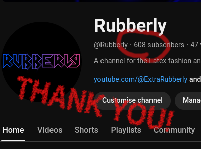 RubberlyChannel's tweet photo. Surpassing 600 on the eve of Christmas 🌟🎅 Your support is the best gift we could ask for! THANK YOU to every single one of you. Let's keep growing together! 🎈🖤 

#Rubberly #ChristmasEve #Thankful #rubber #latex https://t.co/ErjHT0TZbo