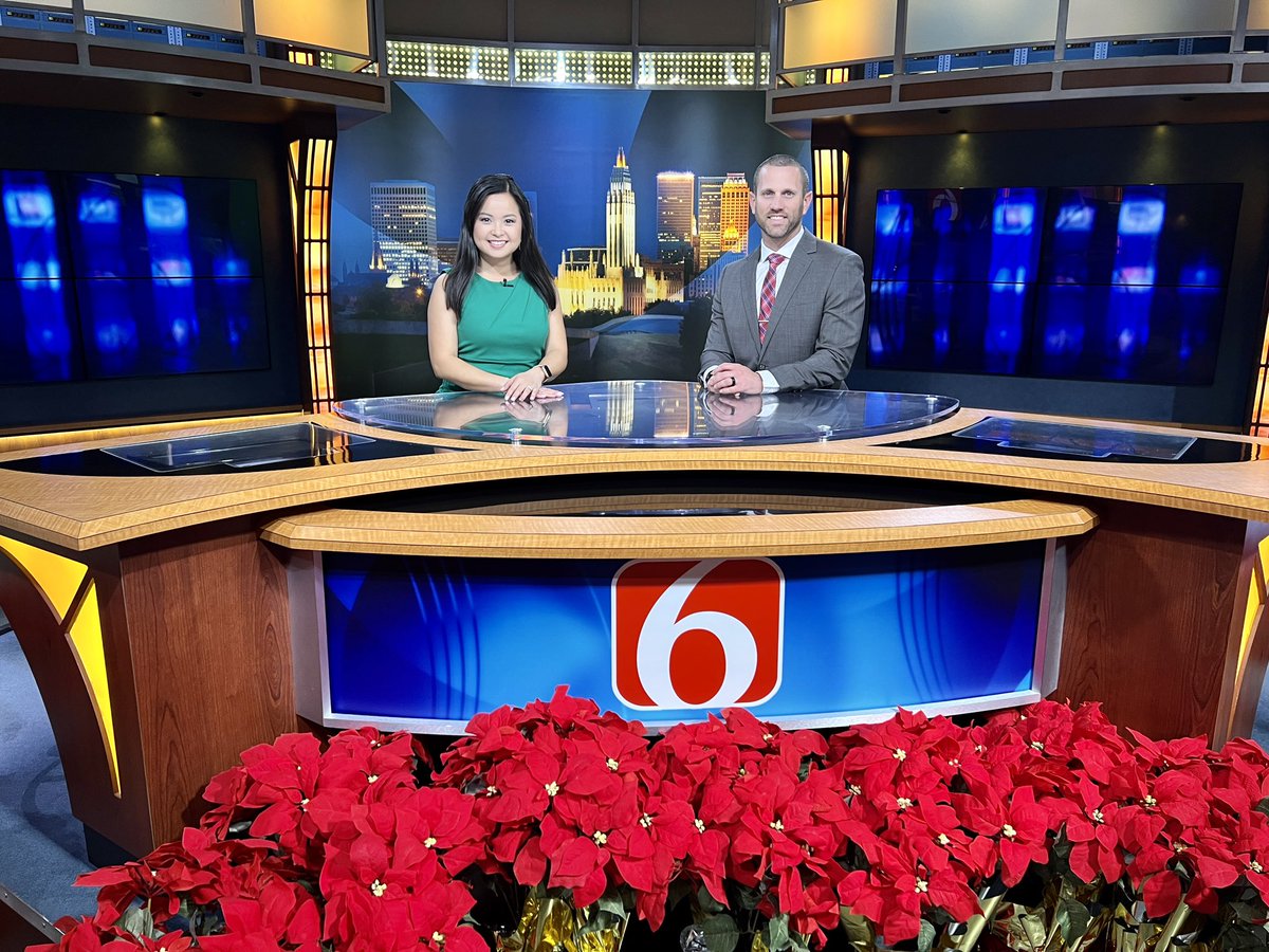 ChinhDoan's tweet photo. Merry Christmas and happy holidays!

What are you doing this weekend?

@AaronReevesWx and I will be bringing you the news and weather on @NewsOn6 this weekend. Join us!

P.S. I’m excited to be off on Dec. 25, which is my birthday AND my first married Christmas!

#tulsanews #okwx https://t.co/2IG6EuKxKW