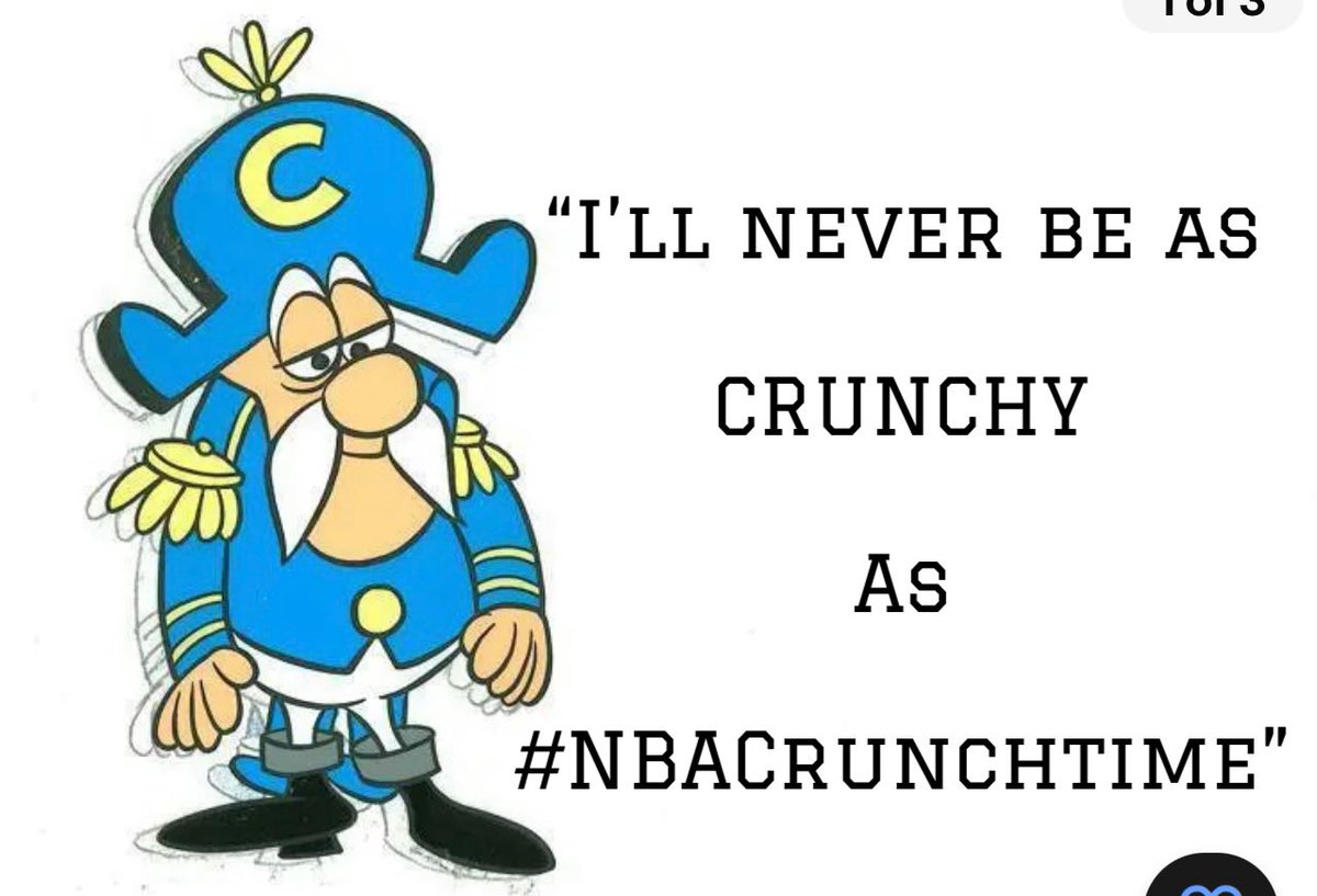 HomeCareOhio's tweet photo. Crunchier than Peanut Brittle..move over Santa #nbacrunchtime https://t.co/zLwWl9mt15