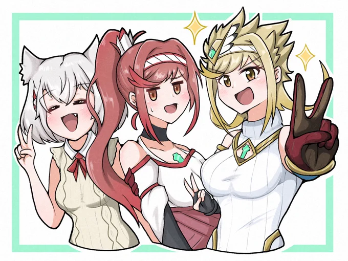 英傑三姉妹の並びが見たいも #ゼノブレイド3 #XenobladeChronicles3