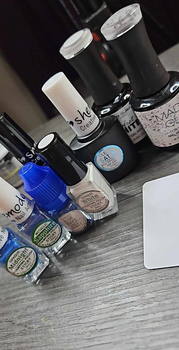 Tonight's pallette. 
#nailart #nailstamping <a href="/MadamGlam/">Madam Glam</a>