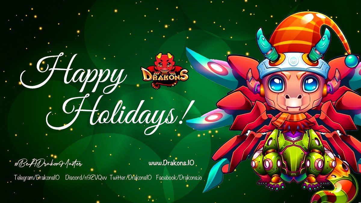 DrakonsIO's tweet image. Happy Holidays #DrakonMasters 🎅🏻🎄
Cheers to a jolly yuletide season ❤️🥂

#BeADrakonMaster
#HaveaMerryDrakonsChristmas
#ChristmasDrakons2023
#LimitedEdition