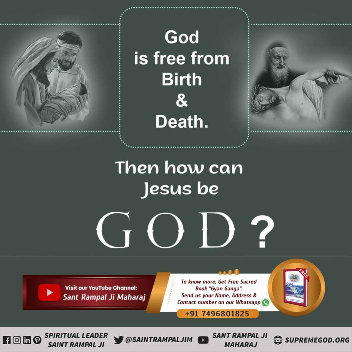 Ravisapna1978's tweet photo. #TrueStoryOfJesus

Jesus preached about one God. As Jesus continued his preachings, the crowd became larger and they started calling him the son of David and as the Messiah.
( Bible 2 Corinthians 2:12-17 )
#KabirIsGod https://t.co/RaguJDtiUY