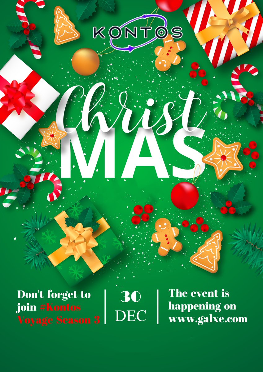 <a href="/Kontosio/">Kontos Protocol</a> Merry Christmas 2023🎄
#Kontos Voyage Season 3!  
#Kontos #Christmas2023 #KontosChristmas
<a href="/Kontosio/">Kontos Protocol</a>