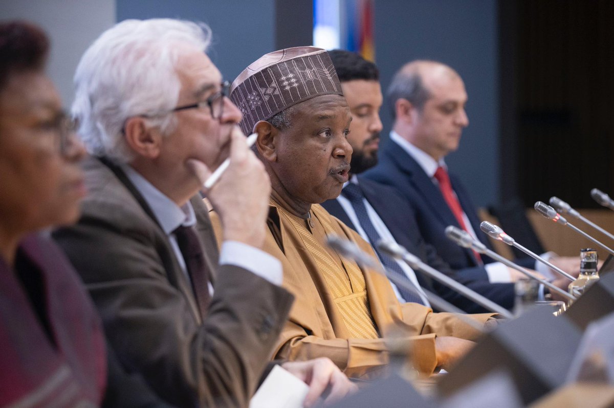 atikuabagudu's tweet photo. On the 20th of December 2023, i was invited to partake as a Special Guest and Keynote Speaker at the ongoing High-Level Ministerial Meeting in Madrid, hosted by the Spanish Ministry of Foreign Affairs and European Union. This presents a valuable platform to delve into the intricate landscape of Nigeria's economic evolution, intricacies, and potential, particularly in the context of fostering initiatives for job creation.

As Nigeria navigates the complex terrain of demographic dividends and abundant natural resources, the discourse promises to shed light on the strategic measures being taken to address challenges and pave the way for sustainable growth. The event is a testament to the critical role transformative internal and external investments play in unleashing the nation's full potential and, significantly, in generating employment opportunities for its burgeoning youth—a demographic powerhouse shaping the future of Sub-Saharan Africa.

The agenda is thoughtfully structured into two sessions: the first day is dedicated to high-level political dialogue and the second focuses on engagements with the private sector and civil society. Given my portfolio and role within the Nigerian Government, I anticipate contributing meaningfully to any of the three panels during the political sessions. 

It is an honour to conclude the year with this collaborative European-African dialogue, adding a touch of Spain and Nigeria to the global conversation. I'm also looking forward to engaging in insightful discussions, fostering partnerships, and representing Nigeria on this esteemed international stage.
#NigeriaOnTheGlobalStage 
#EconomicPartnership
#AfricanUnion
#SpainEmbassy