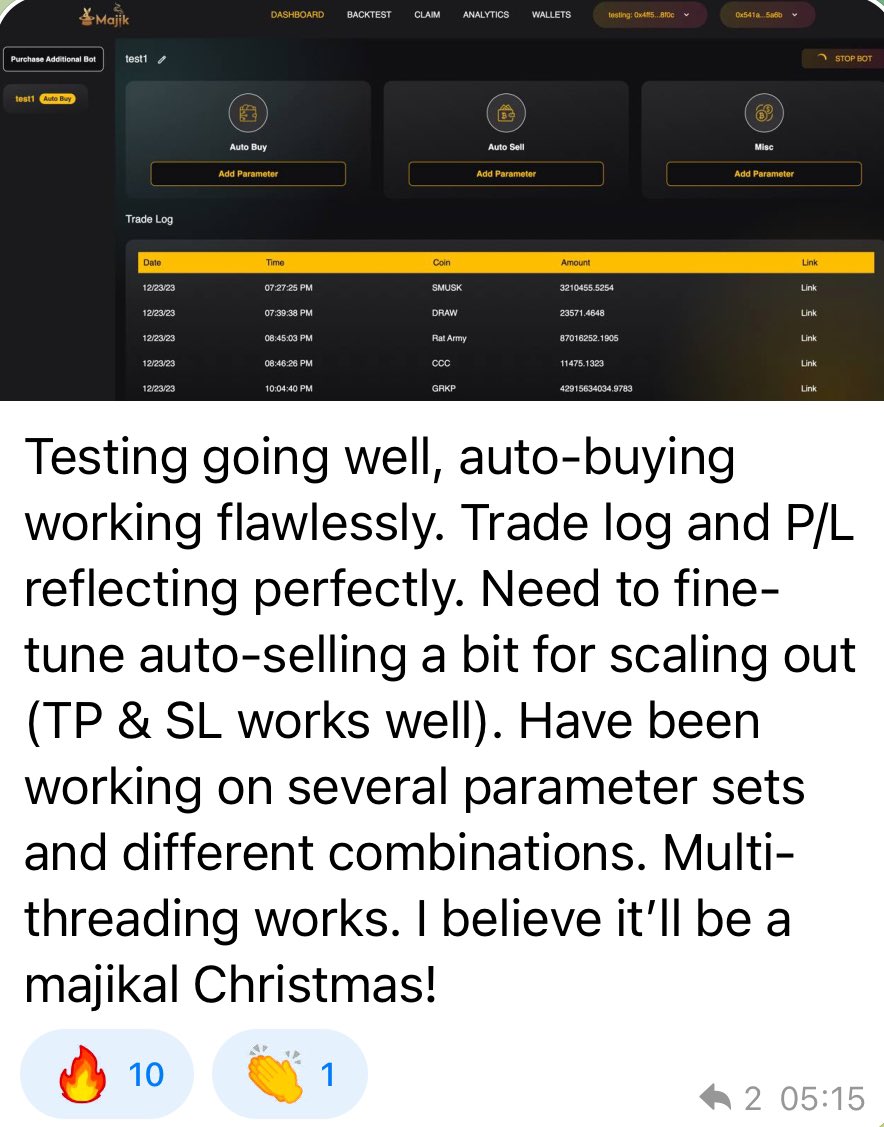 CryptoRiciooo's tweet photo. Picking up some $majik at 350k. Bèta releasing in the next coming days and if it works as promised this is an easy 10/15X. Here the latest development update.
@MajikBots https://t.co/21lcz0NCrW