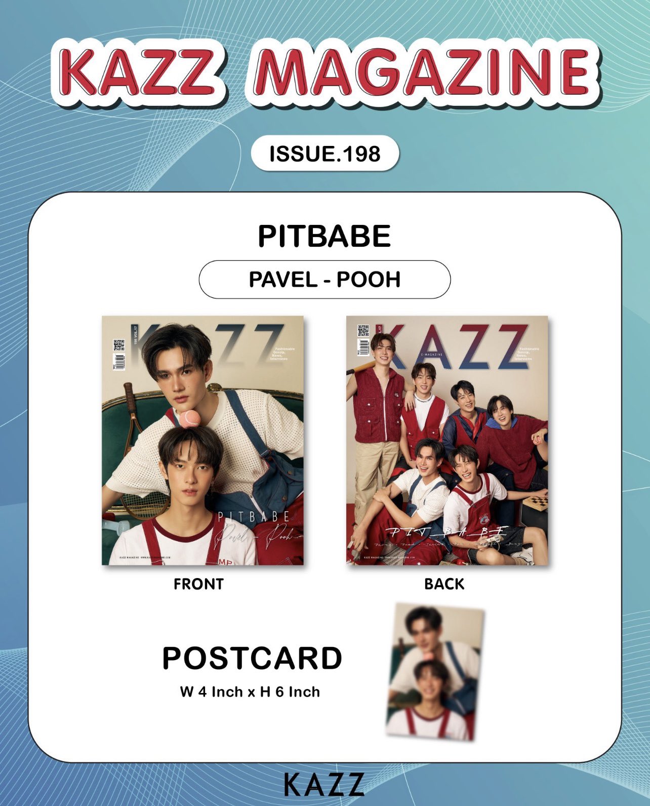 Poohpavel 雑誌 🏎PitBabe The Series🏍 I Pooh & Pavel New Thai BL Loading U