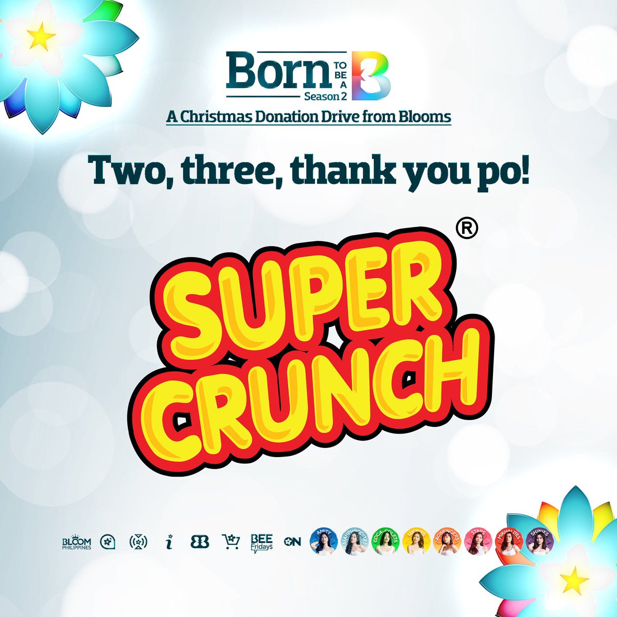 TEAMBLOOMPH's tweet photo. Of course, to our very supportive sissykorn, thank you so much @supercrunch π«Άπ»
#B2BAB #BINI #BLOOMS https://t.co/ojQanQajw9