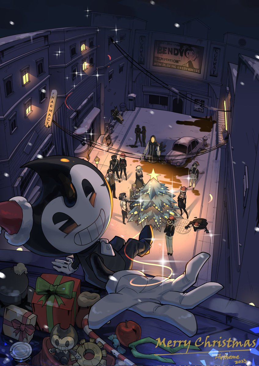 Flytheme1's tweet photo. #BENDY #Batdr
Merry Christmas🎄🎄🎄
After a year, I drew this place again😊 https://t.co/PIXtzjvBFL