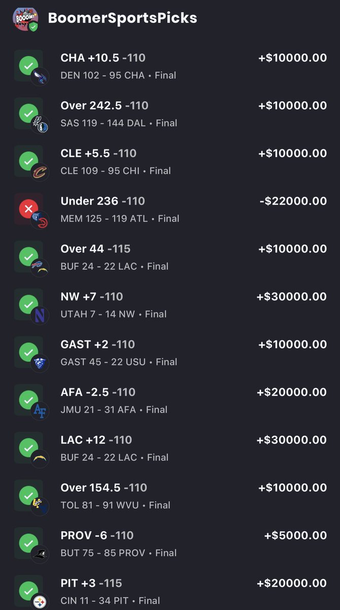 Boomer Sports Picks tweet media