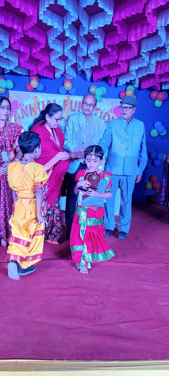 Yesterday at Babydoll's Play School Annual Function, 2023 with Chief Guest Ex-Professor Philosophy Utkal University, Bani Vihar , Bhubaneswar, Odisha distributing prizes to kids with Principal Sangita Pattnaik &amp; Madam Diptee Mohapatra assisting by side.