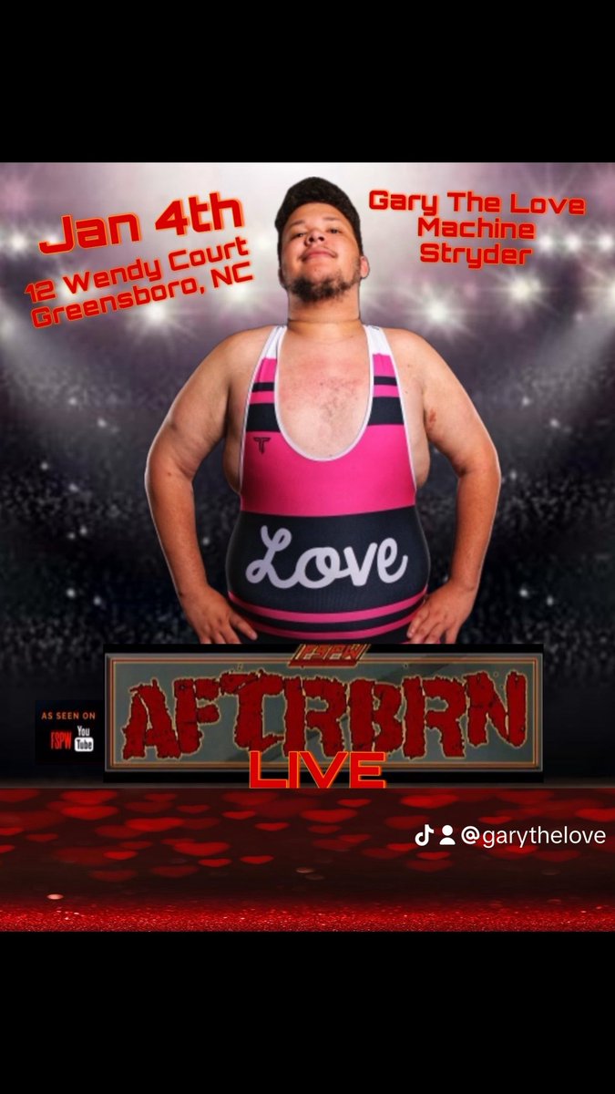 Big_Gee98's tweet image. Who’s ready for live loving from your Love Machine ❤️🤖

#lovemachine #love #livewrestling #prowrestling #prowrestler #Professionalwrestling #Indywrestler #indywrestling #creative #Graphics  #happyholidays #firestarprowrestling #FSPW #christmas #newyear #Jan2024 #Jan4th #youtube