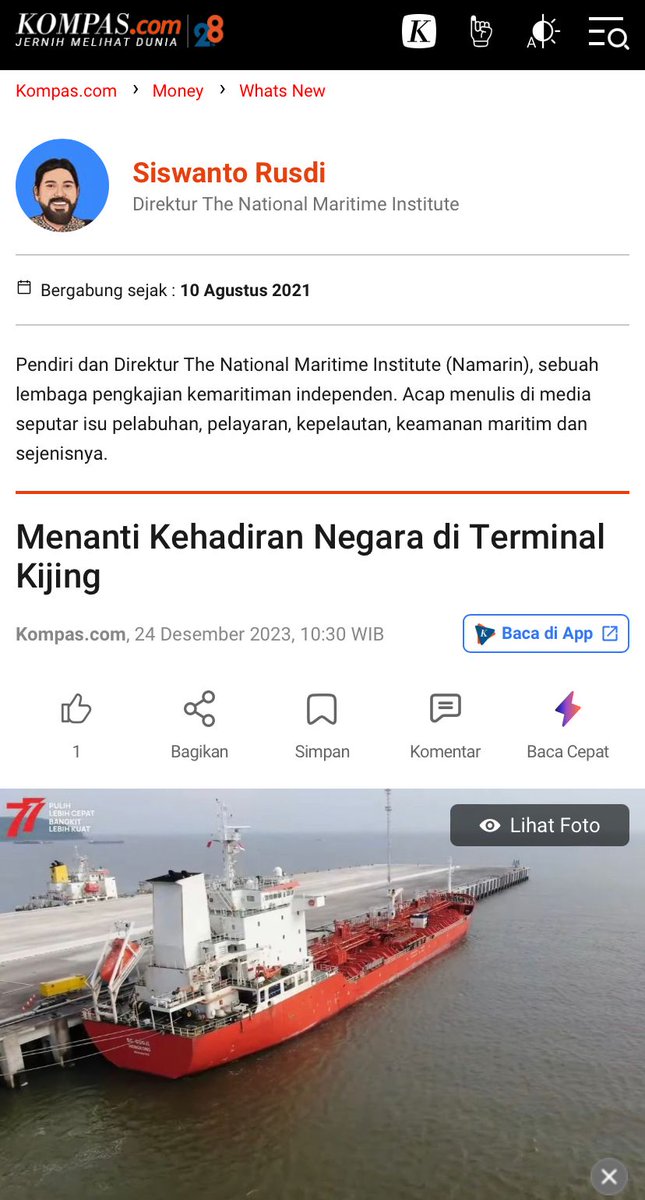 Srusdi's tweet image. Tulisan terbaru hari ini di #kompascom Sila disimak. 

money.kompas.com/read/2023/12/2…