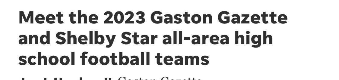 winterkincaid54's tweet photo. Very Blessed to be named to the Gaston, Cleveland, and Lincoln Counties All- Area third team https://t.co/FfgZgNlTri