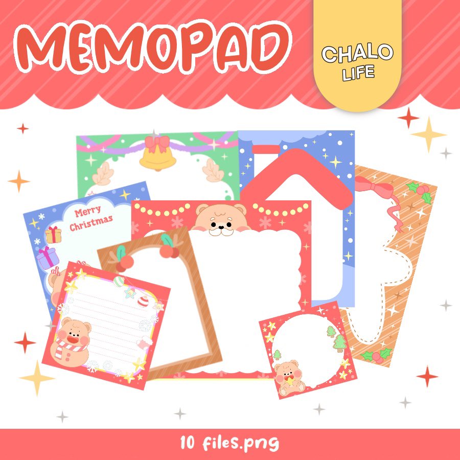 cchalolife's tweet photo. MEMOPAD | Christmas 2023 (chalolife)
-10 files.png
-ใช้สำหรับตกแต่งGoodnotes Planner Notebook

ส่วนตัว30-
เชิงพาณิชย์69-
สนใจทักแชทหรือจิ้มลิ้งค์ https://t.co/Vm1RAbwqqs

#Christmas #png #ไฟล์png https://t.co/uvwdkBQBjj