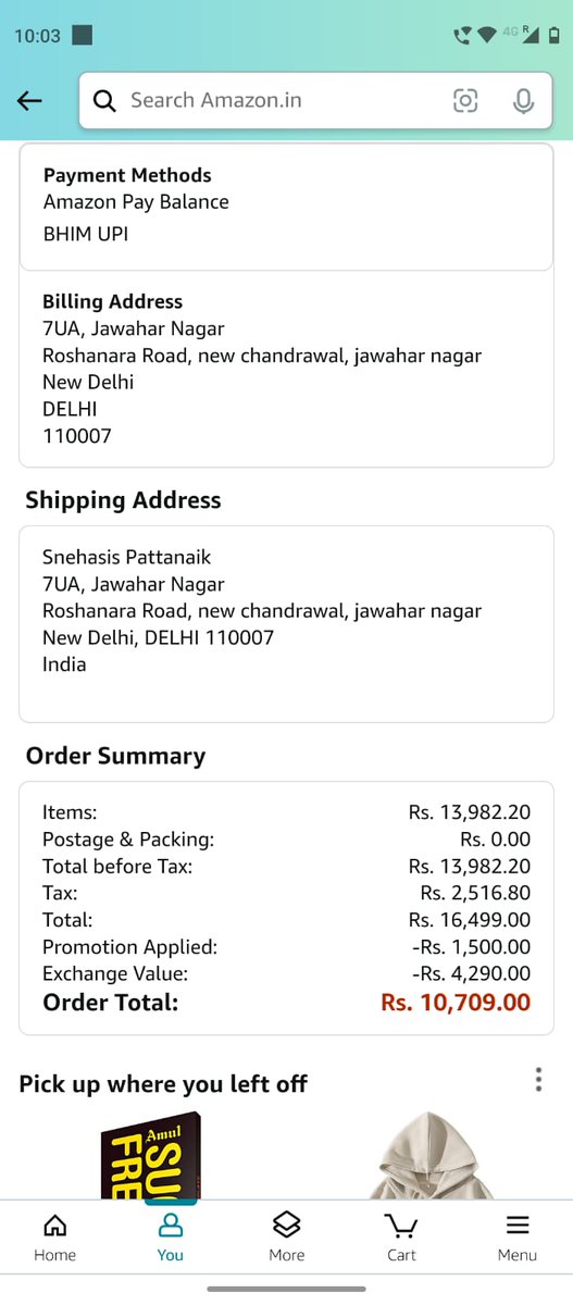 youjustgotSPied's tweet photo. @amazonIN I ordered a phone with the exchange option enabled,  everything was verified on my side even the verification code got displayed. Yet the exchange was rejected and I have tried contacting the customer care and they have no solution for it. This is giving me mental agony https://t.co/bFemofEOCz