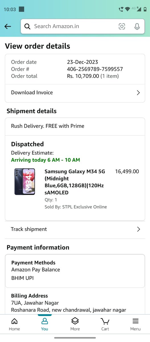 youjustgotSPied's tweet photo. @amazonIN I ordered a phone with the exchange option enabled,  everything was verified on my side even the verification code got displayed. Yet the exchange was rejected and I have tried contacting the customer care and they have no solution for it. This is giving me mental agony https://t.co/bFemofEOCz