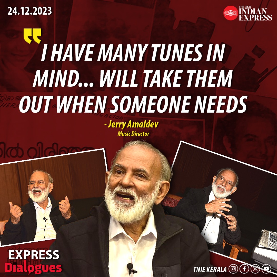 xpresskeralam's tweet photo. 'When somebody needs them, I will take them out' - Jerry Amaldev in #ExpressDialogues

Read the interview here: https://t.co/ydXt5k1uZ3

@PrabhuChawla @santwana99 @MSKiranPrakash @PaulCithara @sanesh_TNIE @IAMVIJAYYESUDAS @KSChithra #JerryAmaldev #Music #Interview #Kerala #Songs https://t.co/rXETXdrr1e