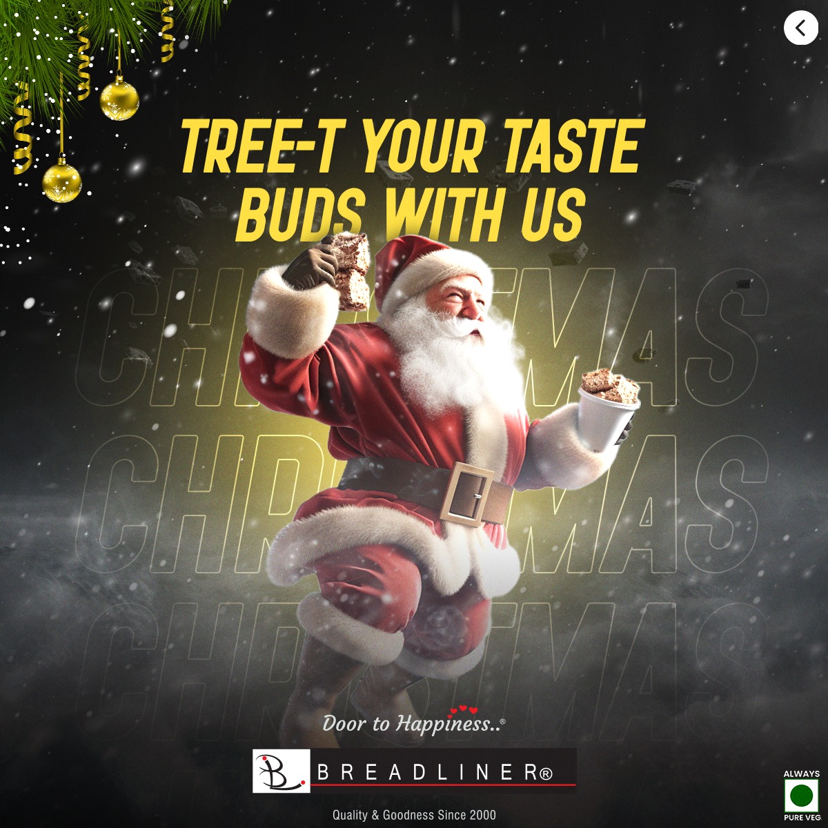 Breadliner1's tweet photo. Enjoy the season with our delicious snacks! 🎄✨ May your Christmas be crunchy and your New Year be filled with flavorful moments. Cheers to a crispy, delightful year ahead! 🍿🎉

#breadliner #breadlinersurat #newyearlook #MerryChristmas  #christmas #christmastree #christmascake https://t.co/9owk73UbiU