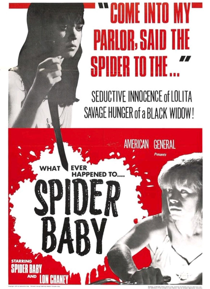 Spider Baby was released on December 24, 1967 (Corpus Christi).
#SidHaig 
#horror