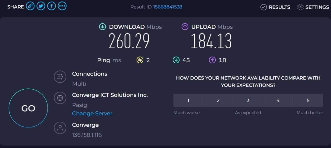 vancemdyap's tweet image. #YanAngInternetSpeedTestChallenge 
#FlexYourSpeed