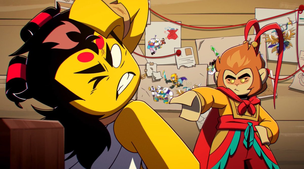 NezhasRive73568's tweet photo. I'm currently turning this screenshot into a silly royalty duo edit ( Second picture is the WIP ) https://t.co/EsnfhOPd3B