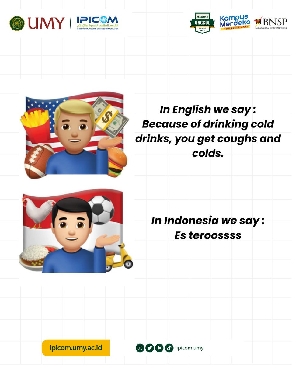Happy Weekend IPICOMers🎉. Maybe one from you get cough and colds because the weather around Tamantirto was very unstable. Vitamin and healthy food are very important for us to make keep our healthyness.