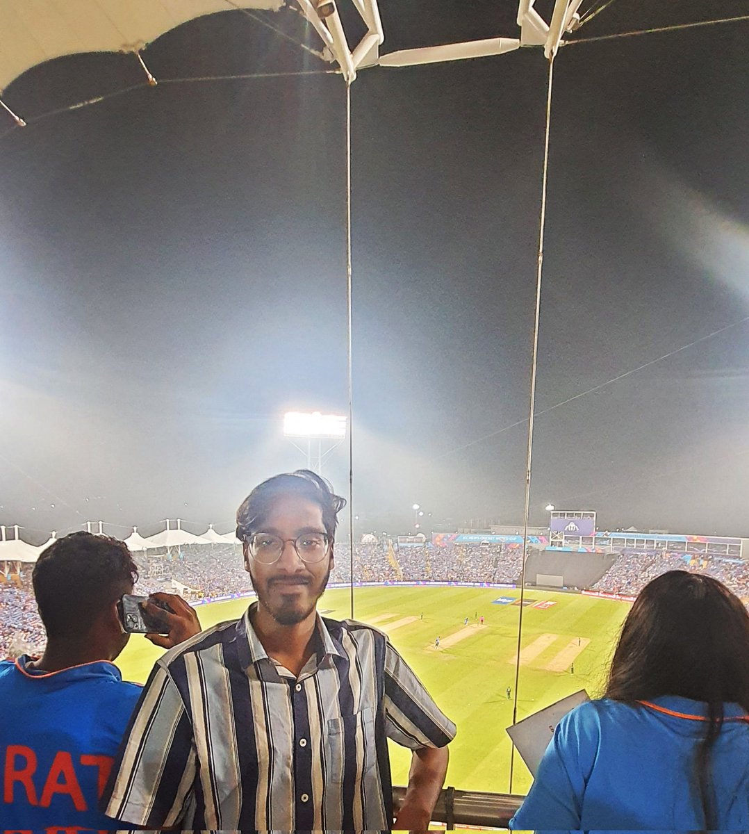 AkhilKodati's tweet photo. @oppo #OPPOJoyBox2023 Being a cricket fan watching world cup match was a dream , dreamt about it in 2011 and made it happen in 2023. Went to different state just to watch match
The photo I'm attaching clicked on oppo as well.
#oppo https://t.co/a0hc9IFVeb