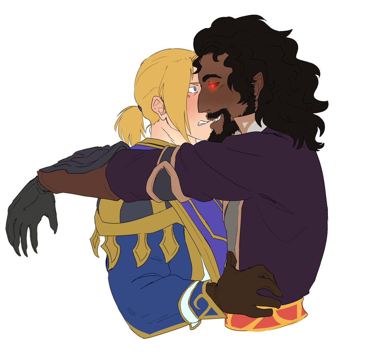 Wranduin kisses for @8_bit_mermaid !! Thank you for c0mmissioning :) This was fun to draw