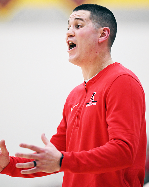 PressProsMag's tweet photo. Dicke's 'homecoming' came with a bow.  Read about former New Knoxville player, now Jonathan Alder coach, Derek Dicke, on Press Pros:  https://t.co/VKTzOkrjo7 https://t.co/HRgr3IcdFn