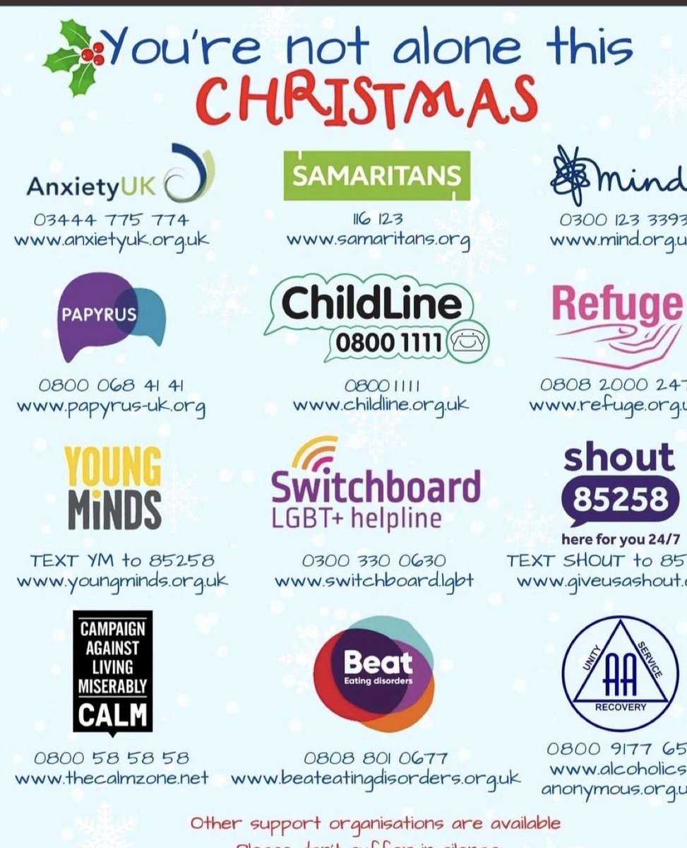 Remember there is always someone who will sit and listen to you. Don’t be afraid or alone