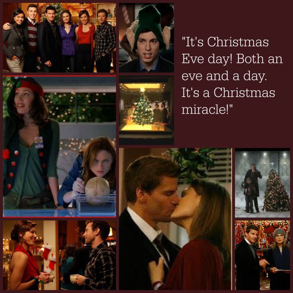 This will forever be one of my favorite scenes from a TV Christmas episode.😆😂

~~~~

Booth: Bones.  It’s after midnight.

Brennan: Hmm?

Booth: Christmas Eve day. Both an eve and a day, it’s a Christmas miracle.
#Bones
@OfficialBONEStv @HartHanson 

(credit to the OG artist)