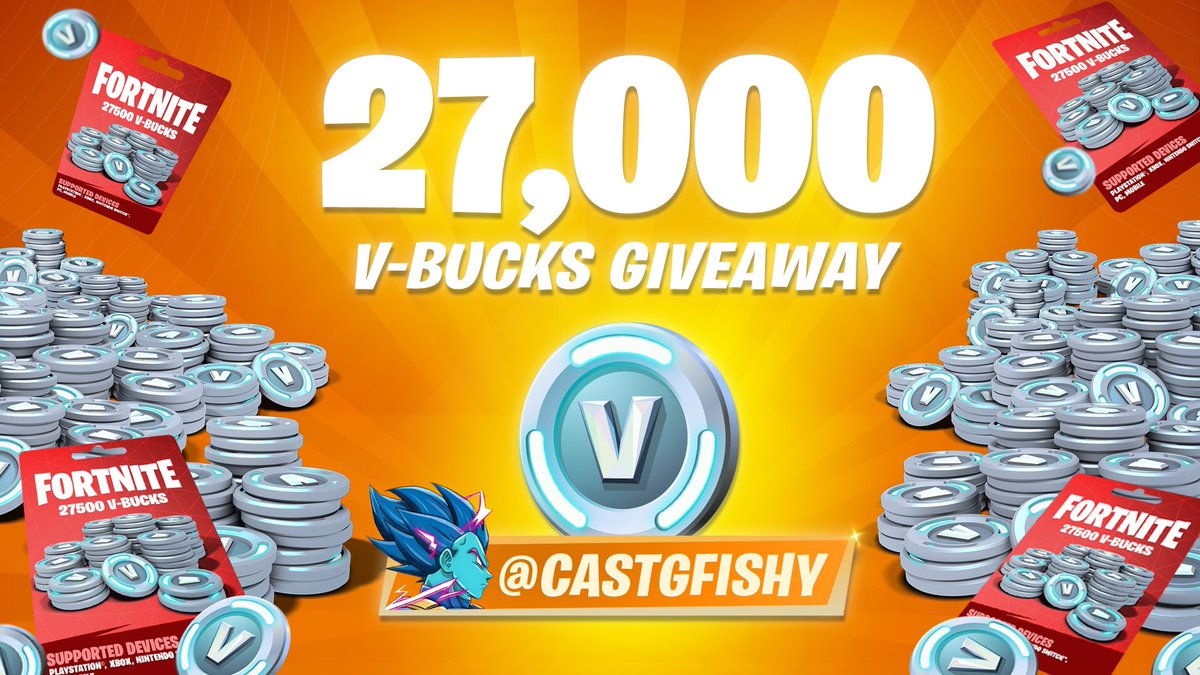 27000 VBUCKS GIVEAWAY 🎉

- Repost (Retweet)
- Like, Retweet, Comment and Bookmark @mantanetworck 📌

Announcing winner in 72 Hours. 
#Fortnite