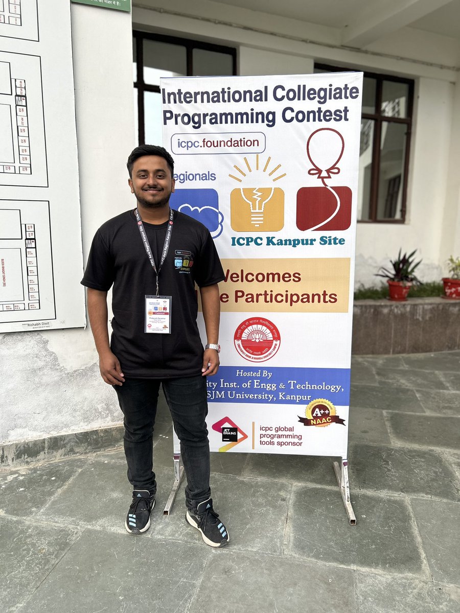 pratyushp02's tweet photo. Had a great time participating in ICPC Kanpur Regionals with my teammates @MananRa55343093 and @IDontNeedIt77. Our team secured the 13th rank by solving 4 problems ✨

Angry Nerds for the win 🍻
Looking forward to ICPC Amritapuri 🫶 https://t.co/sZZTgyO3aV