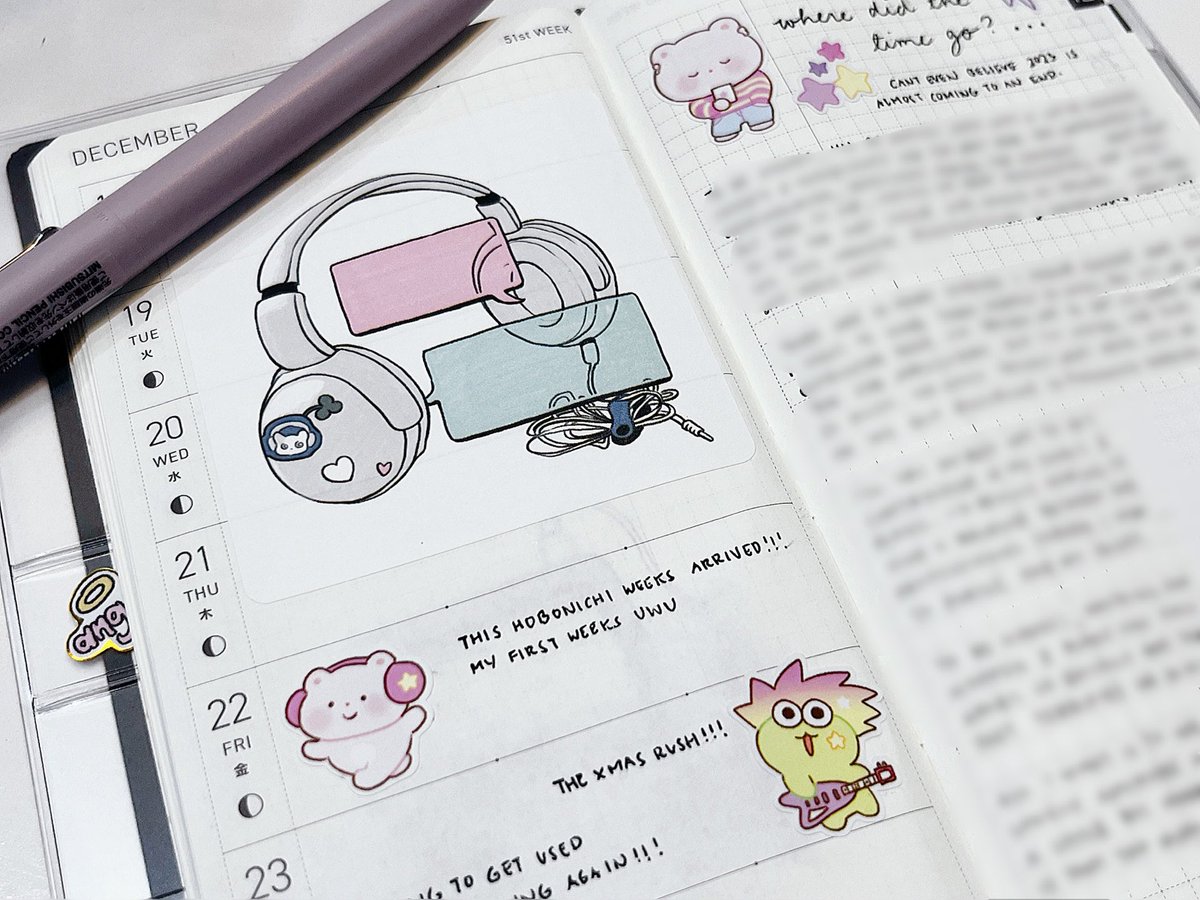 rosydream1ng's tweet photo. cute details in my hobonichi weeks <333 https://t.co/WarmmWcHB1