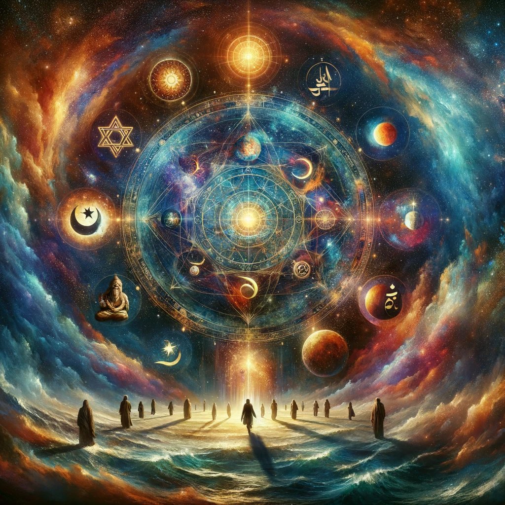 ArtLb23's tweet photo. As #2023 draws to a close, it's marked as a year for the ages. I find myself, a modern-day #Poet, harnessing #AI to spread a message far and wide. In my journey, I weave words with care, bridging ancient wisdom and futuristic insights. This year has been a canvas where diverse faiths - the compassion of #Christianity, the #mindfulness of #Buddhism, the commitment of #Islam, and the resilience of #Judaism - have beautifully converged. It's a testament to our global tapestry, rich in beliefs and unified in our search for deeper truths. As we reflect, let's cherish this unique moment in history, where the past and the future coalesce, guided by technology and timeless wisdom. #ReflectingOn2023 #HarmonyOfFaiths #TechMeetsTradition