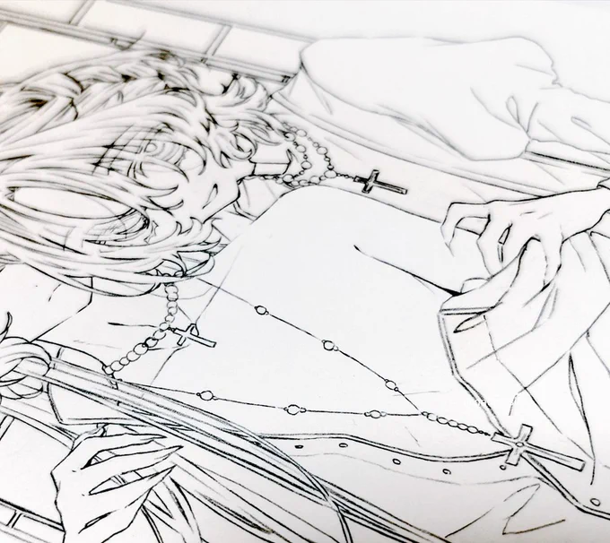 際どいから出ないかもしれない絵の線画