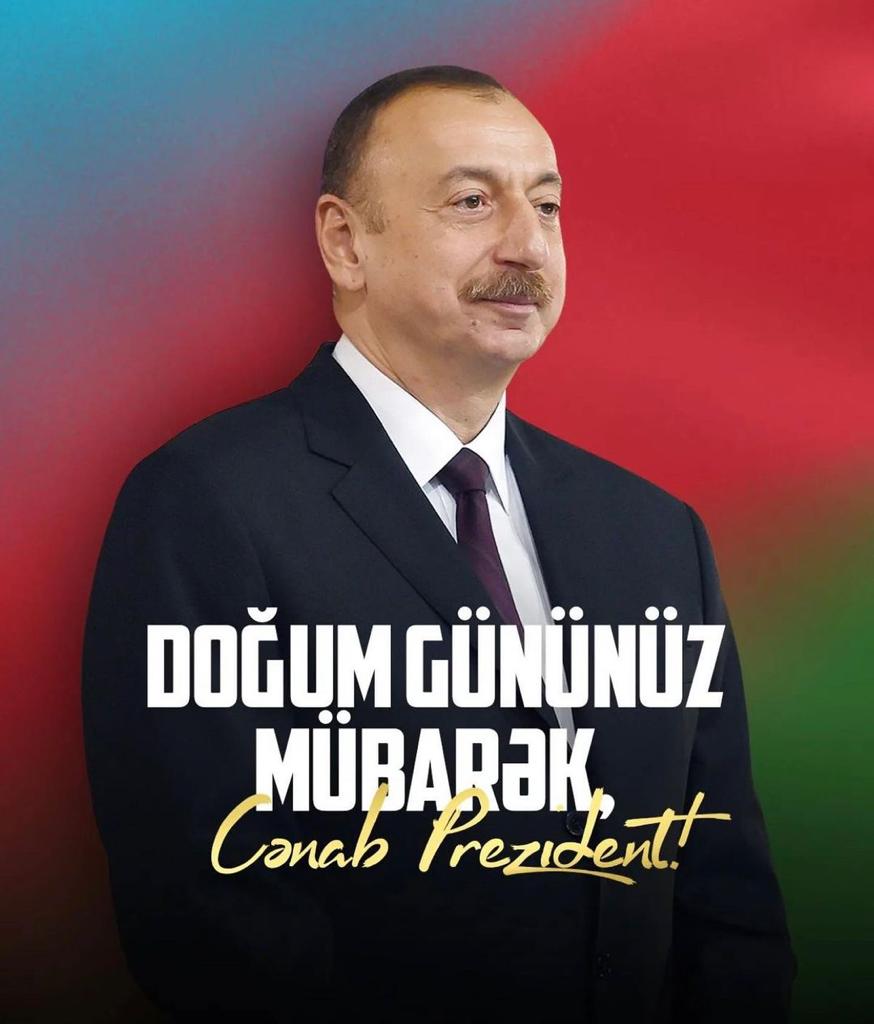 Doğum gününüz mübarək, Cənab Prezident! #MənimPrezidentim #MyPresident