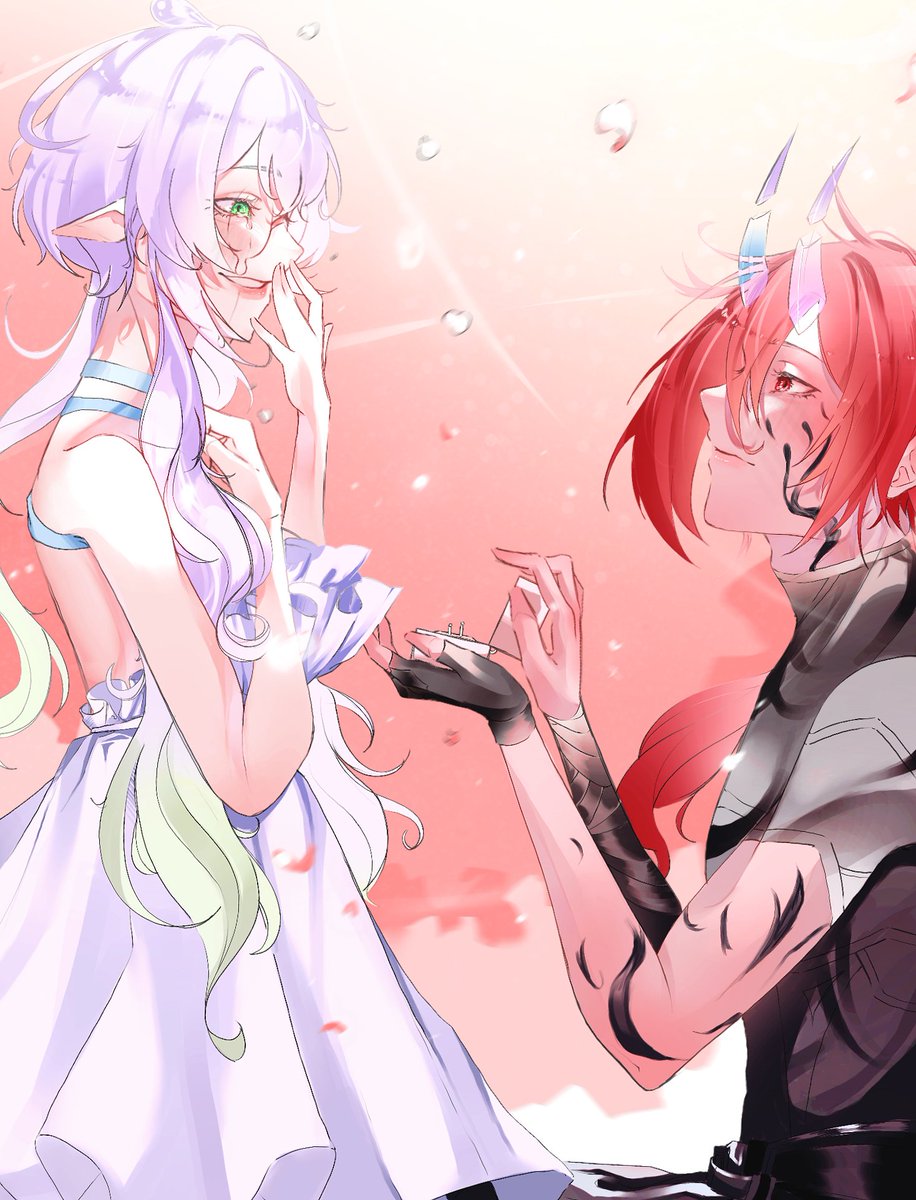 AberisVT's tweet photo. With x-mas eve upon us I want to share with you all my story, my beginning. @adamine_xo thank you for being my reason for continuing forward. Here's to many years to come. I love you. 

My beautiful wife. 

Now and Forever

Merry Christmas Eve

<- @Kuuroart / @catnap_0211 -> https://t.co/3N9p9okE5h